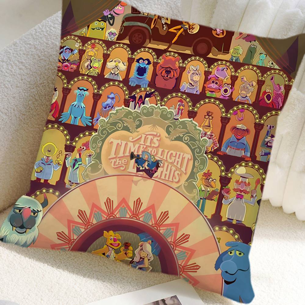 S-Sesame S-Street Movie Pillow Case Square Pillow Bedroom Sofa Leisure Comfort Cushion Car Home Decoration