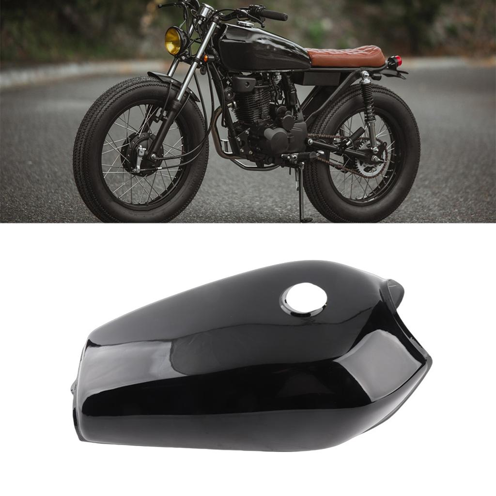 Motorbrandstof met 9L Helder Zwart IJzeren Materiaal Zonder Schroefgaten Geschikt voor CG125