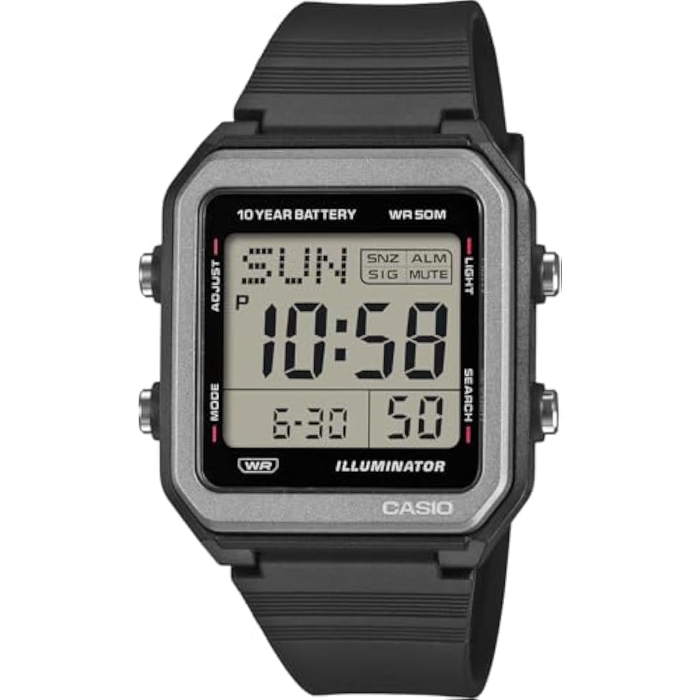Casio CASIO Digital Watch W-221H-1AV World Time Display Unisex Black Overseas Model [Parallel I...