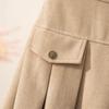 Skirt for Women Versatile Elastic High Waist Long Loose Trousers Plus Size Stretchy Solid Colour Skirt