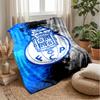 FC Porto Theme Blanket Soft Flannel Blanket Plush Throw Blanket Cozy Sofa Bed Blanket for Home Decor