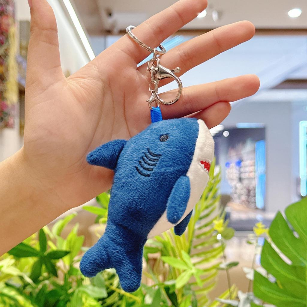 Plush Shark Keychain Doll - Cute Bag Charm & Wedding Toss Accessory