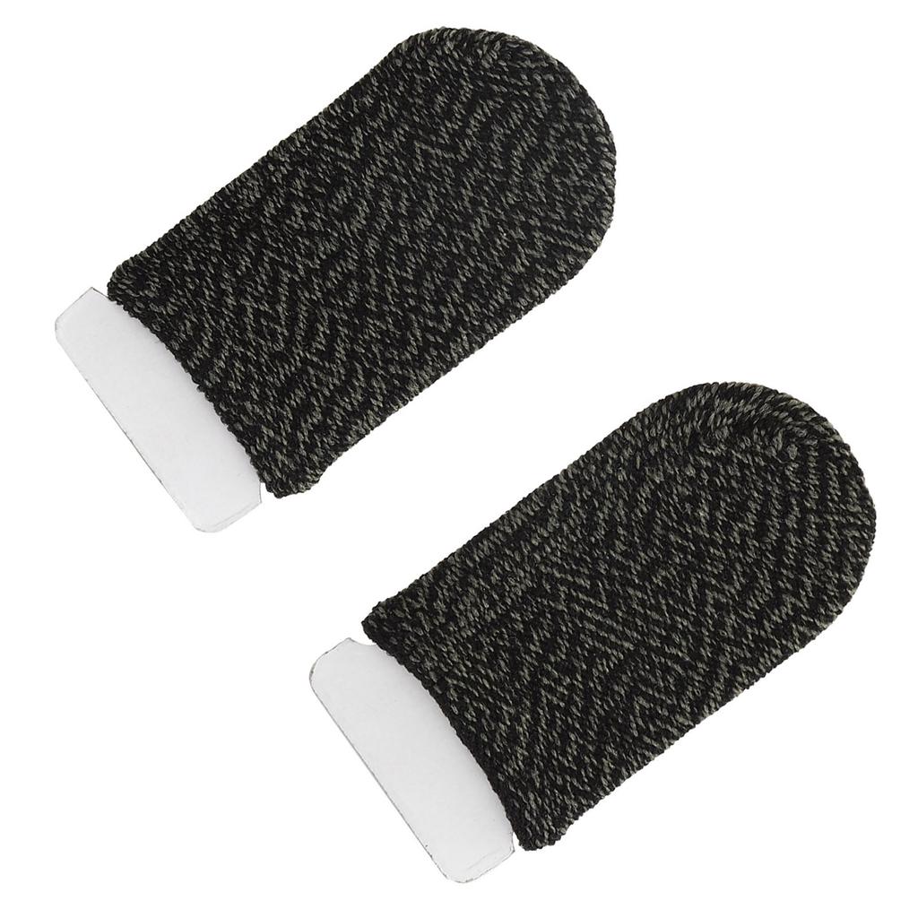 Чехол для мобильного игрового пальца, многоразовый, устойчивый к поту, сенсорный игровой контроллер, черный