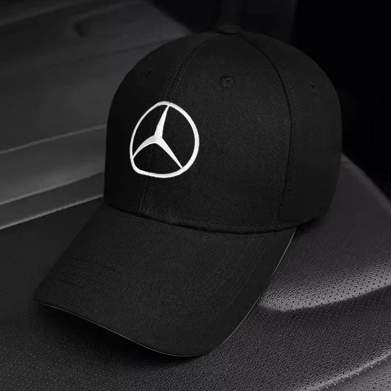 Car Duck Tongue Cap For Mercedes benz 3D Hat Car MOTO GP Racing F1 Baseball Cap Hat Adjustable Casual Trucket Hat hip hop NU8