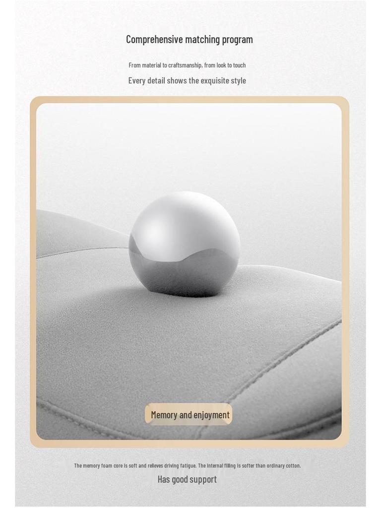 Buick GL8 Car Seat Cushion: Semi-Surround Suede Saddle Pad