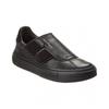 Ferragamo Lima Vit Saddle Sport Costa Leather Sneaker Black