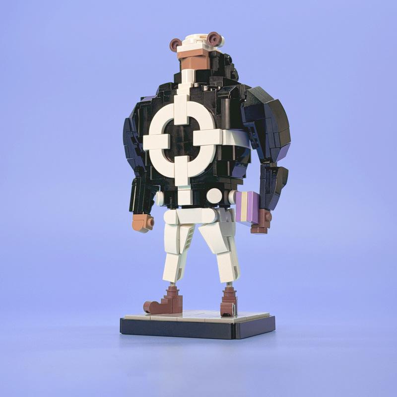 Moc Building Blocks King Shichibukai Bartholomew Kuma Human Meatball Children'S Building Block Assembly Model Ornament