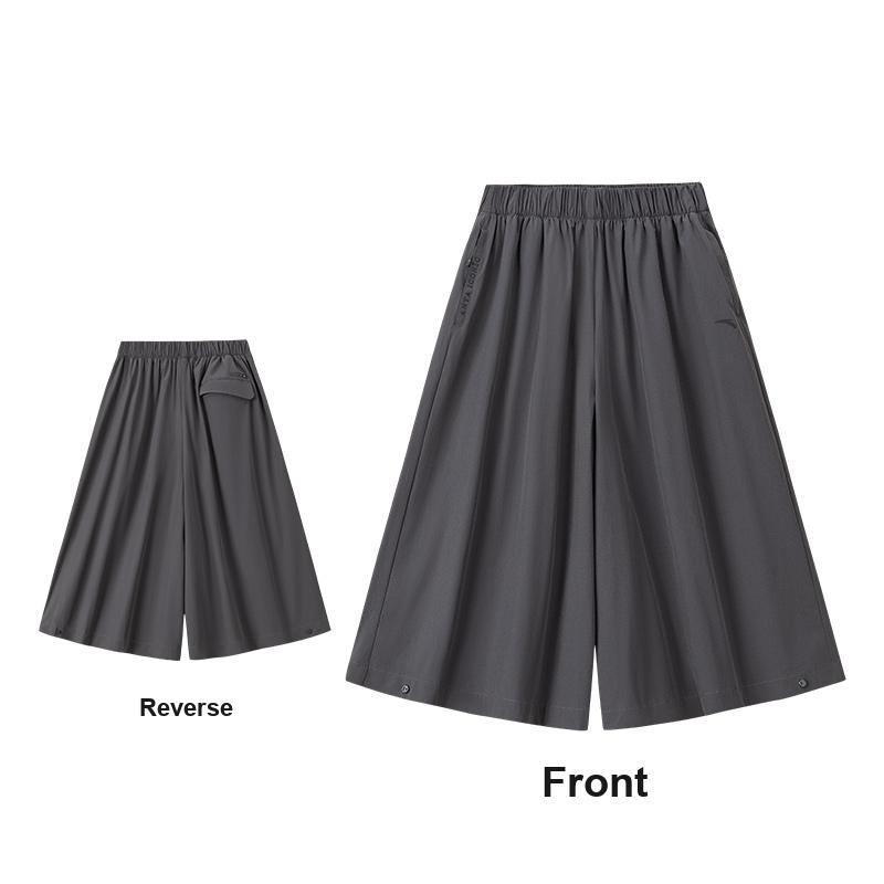 Anta Simple Loose Daily Commuting Quick-Dry Cool Shorts Women Shorts Castle-Gray 162628516-1
