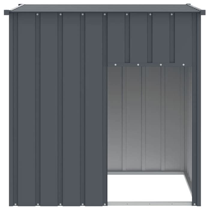 VidaXL Niche pour Chien avec Toit, Abri pour Chien, Cage pour Animaux de Compagnie, Maison d’Extérieur Patio, Anthracite 172355