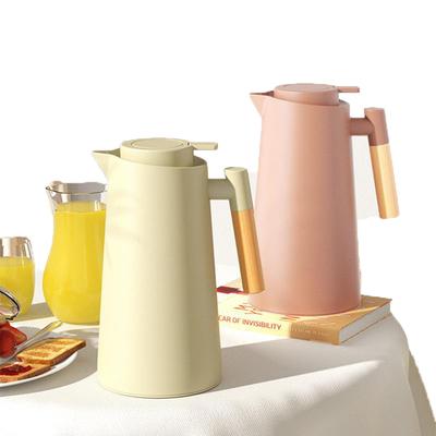 Nová nordická domácnosť Izolačná nádoba Drevená rukoväť Sklenená vložka Kanvica Kávovar Veľkokapacitný Darček Hrnček Fľaša Na Vodu