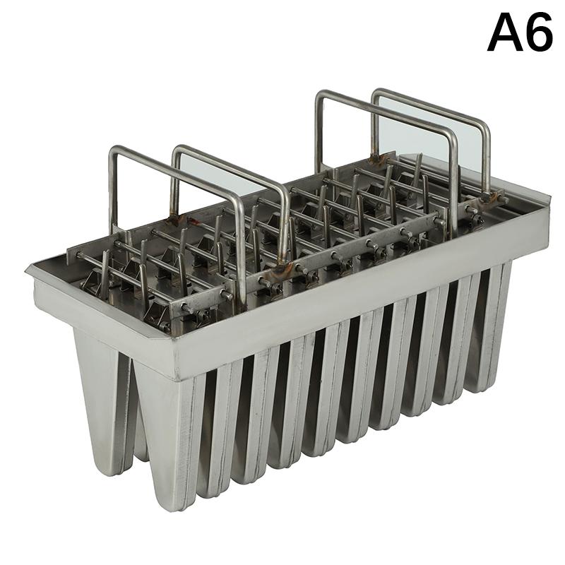 

Комерційні форми для ескімо 20 шт. з круглими головками без пазів, форми для ескімо з нержавіючої сталі, металева форма для морозива з кришкою