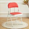 Versatile Folding Chair: Soft Upholstered, Metal Frame, Portable, Ideal for Dining, Office, or Training Use