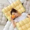 Soft and Fluffy High Pillow Household Neck Protection Sleep Aid Pillows French Cloud Bread Pillow Core Washable Without Fading
