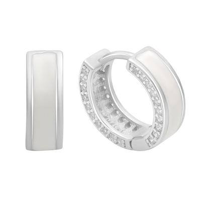 Silver Earrings with Cubic Zirconias, Emallu (60002197)