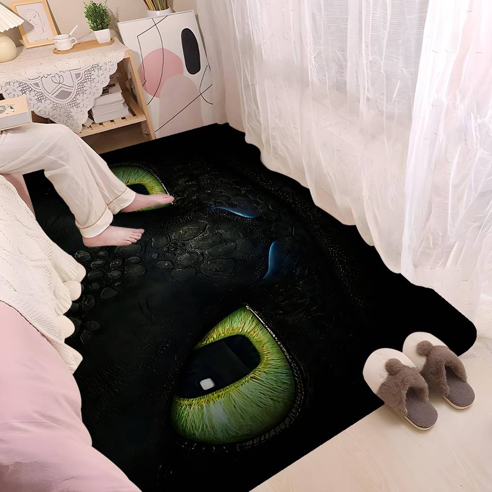 Film How To T-Train Your D-Dragon Bathroom Mat Kids Room Bedroom Decoration Balcony Anti-Slip Doormat Living Room Welcome Rug