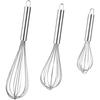 Stainless Steel Handheld Egg Beater & Milk Frother for Baking