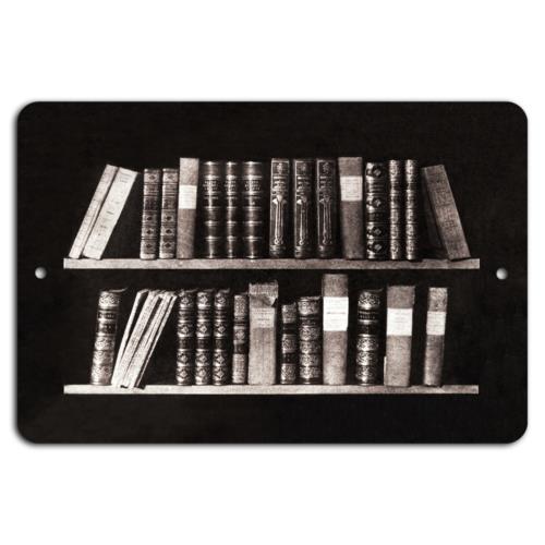 Vintage Library Timeless Elegance in PrintAluminumtin sign 20x30cm（7.8x11.8inch）