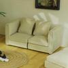 Simple Couch Mini Sofa Set Soft Fabric Dollhouses Furniture 1/12 Scale Compatible with Model Displays