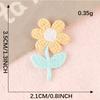Embroidery Label Sunflower Diy Hand Account Accessories Patch Cloth Sticker Jewelry Hair Accessories Cloth Sticker Water Soluble Embroidery Sticker