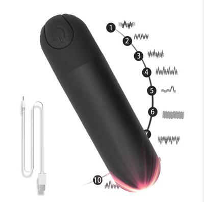 Ładowany przez USB Potężny Wibrator Pocisk Stymulator Klitorisa dla Kobiet Pochwowy Punkt G Masturbacja 10 Prędkości Wibratory Dorosłe Zabawki Seksualne