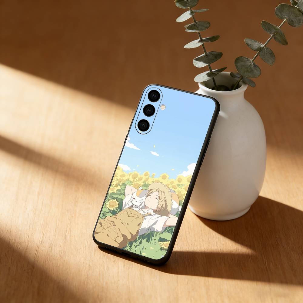 Anime S-Sensei N-Natsume Phone Case For Samsung Galaxy A91,80,73,72 ,71,53,52,32 ,31,22,21s,20,Soft Black Case