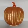 Twinkle Pumpkin Night Light with Timer Halloween Glass Starry Night Lamps Auto-Off LED Fall Decoration for Tabletop Mantel