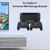 Wandhalterung mit 8 Spielkartenhaltern und Controller-Haken, Metall-Wandhalterung, Konsolenhalter und Ständer für Nintendo Switch2