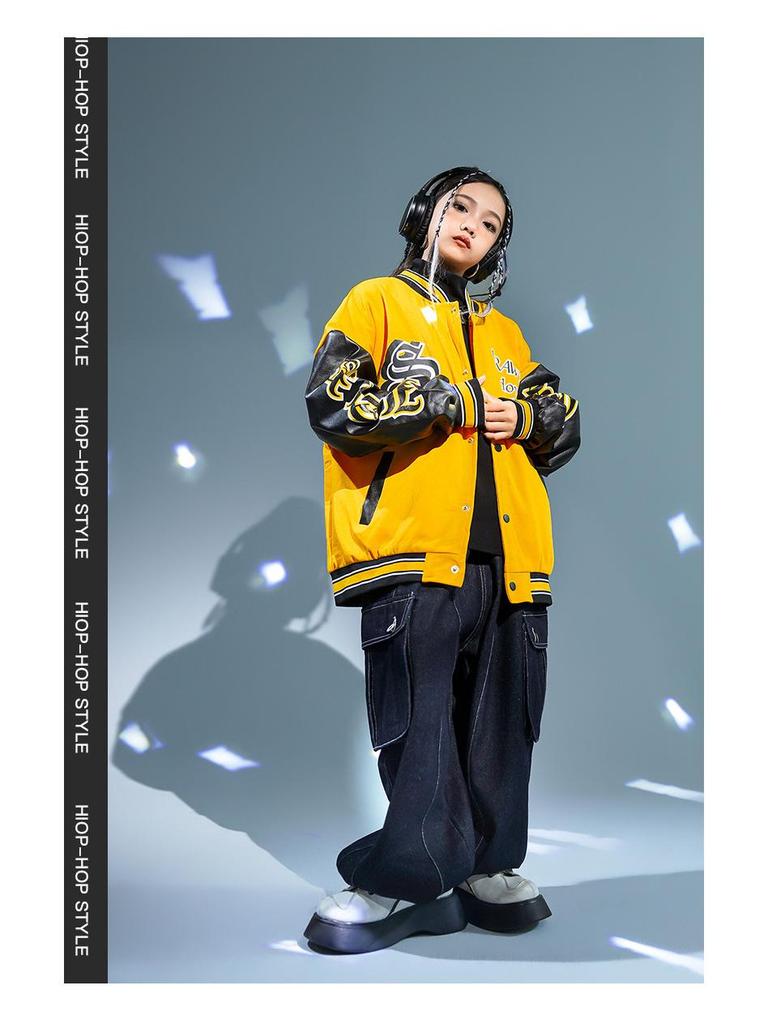 Barnens Hip Hop Dansdräkt: Trendigt Streetwear Byxset för Pojkar & Flickor