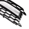 2PCS Bumper Fog Light Lamp Cover Grille Grill Fit A4 S-line S4 2013-2015