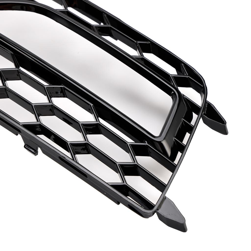 2PCS Bumper Fog Light Lamp Cover Grille Grill Fit A4 S-line S4 2013-2015