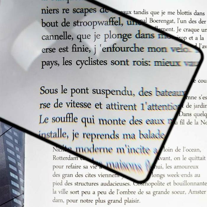 Cheap Ultra Thin HD Magnifying Glass Bookmark Easy To Read Business
