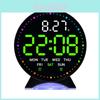 Moderne digitale LED-Weckeruhr mit Nachtlicht und Kalender für Schlafzimmerdekoration
