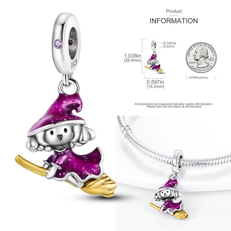 Copper Christmas Halloween Pumpkin Pendant Charms Beads Fit Original Bracelet Necklace For Women Diy