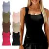 Zeriluna Nude-feel Square-neck Padded Base Shirt Soft To the Touch, Comfortable, Lightweight, Breathable, and Skin-friendly for Everyday Wear