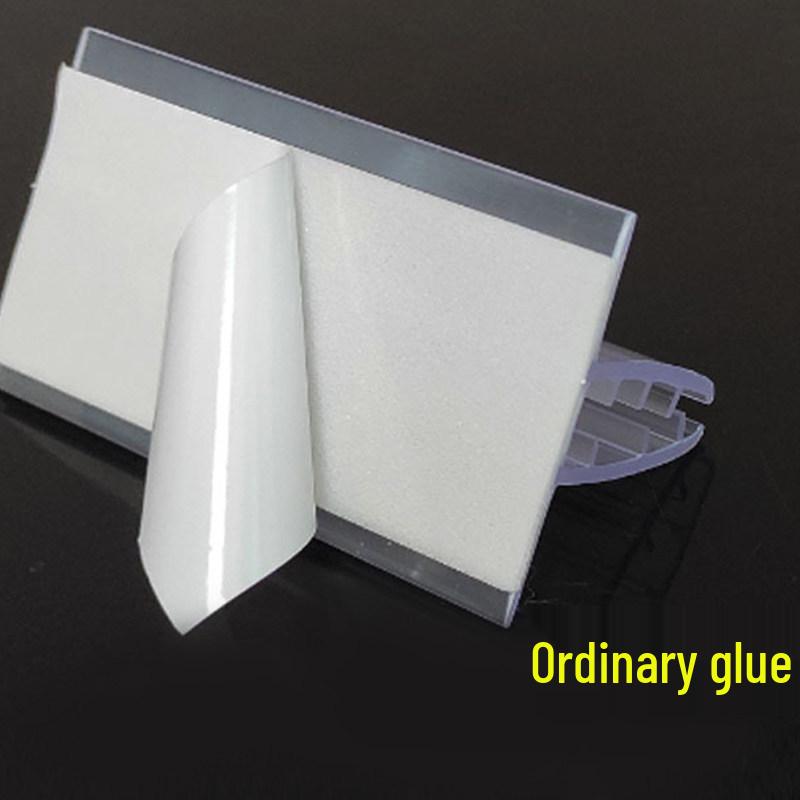 Soft-tooth Removable Glue Canteen Clip - Plastic KT Board Base, Anti-Splash Fixing Clip