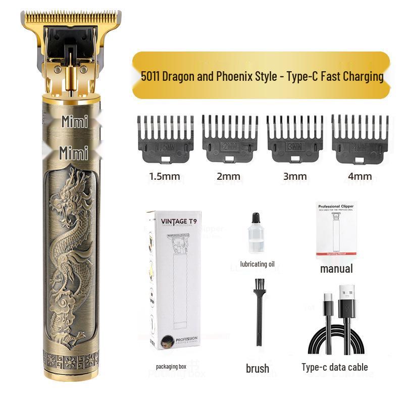 T9 Salon-Grade Men's Multifunctional Electric Hair Trimmer & Clipper