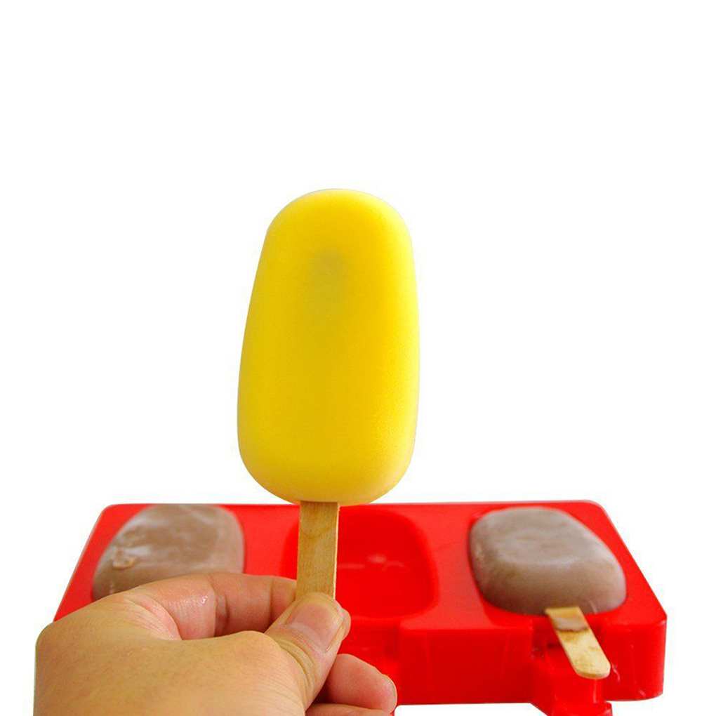 Silicone Ice Cream Jelly Lolly Pop Maker Mould Cake Bake Mold Kitchen