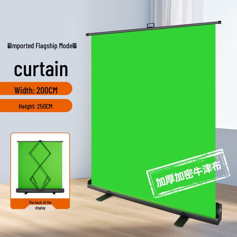 OLOEY Portable Retractable Green Screen Background