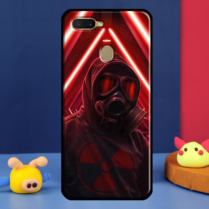 Nuclear Mask Gas Mask For Oppo A54 A57 S A78 A58 A98 A5 A9 A91 A15 A16 A17 A52 A72 A76 A96 A74 A94 A77 Phone Case