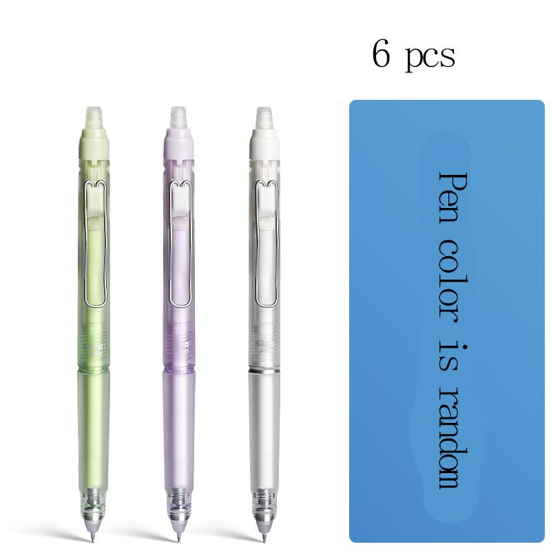 M&G Erasable Gel Pen, Silent Design, Soft Rubber Grip, Refillable Cartridge, Crystal Blue, Ideal for Students and Office U