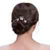 Women Hairpin with Pearl Clay Flower Leaf Hair Accessories Set Lightweight Comfortable Elegant Design For Weddings Parties