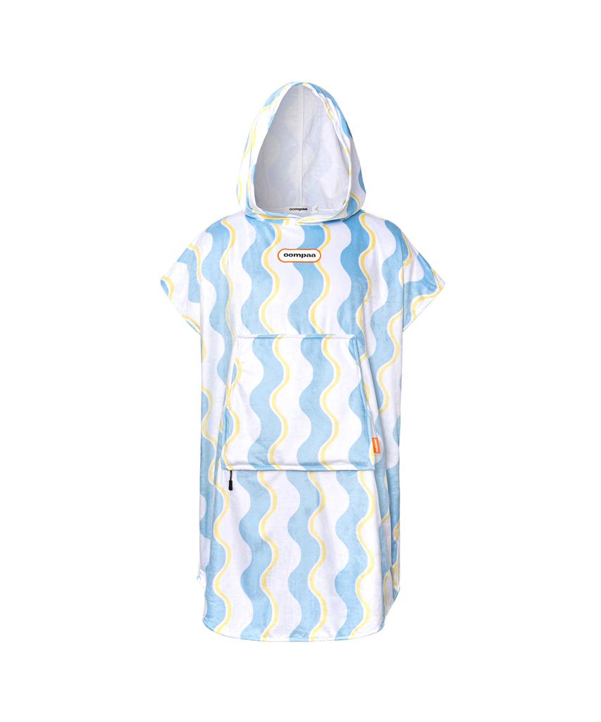 Umpa Packable Poncho Towel Wave