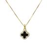 Four Leaf Clover Titanium Steel Necklace Women Double Sided Design Chain Bone Chain 18k Necklace Women
