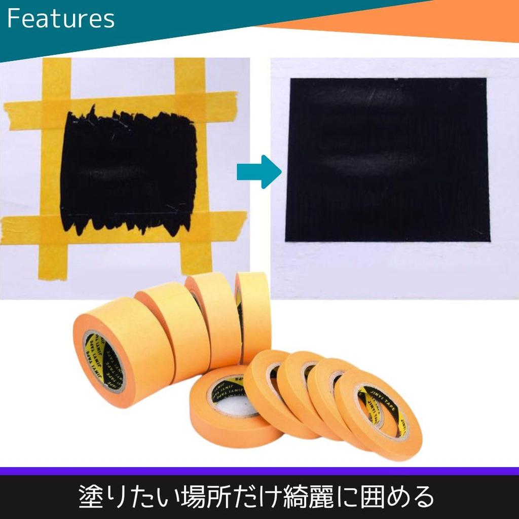 Solvanta Masking Tape for Plastic Model 6mm to Wide Spray Plastic Leaves No Hand 17m Length Models, Gunpla, Painting, Painting, 9-Piece Set, 30mm,