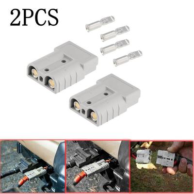 2x Battery Plugs Plug 50A 600V Battery Plugs High Quality