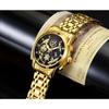 WWOOR Skeleton Watch Trendy Business Men's Watches Waterproof Fashion Quartz Men's Watches
