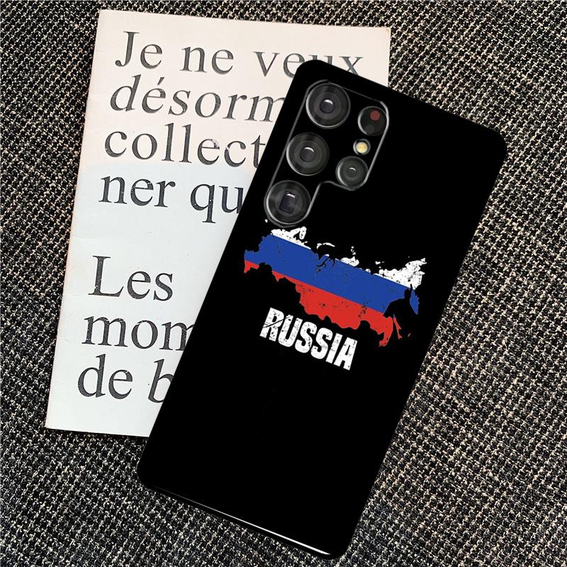 Russian Flag Case For Samsung Galaxy S25 Ultra S20 S21 S22 S23 S24 Ultra S9 S10 Plus S24 FE Back Cover