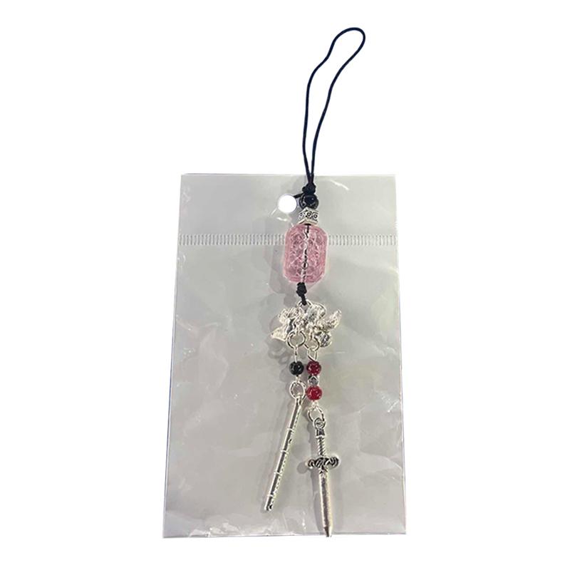 Creative Phone Charms Fashion Trendy Beaded Rabbit Mobile Phone Chain Lanyard Keychain Bag Decoration Pendant Card Book Chain