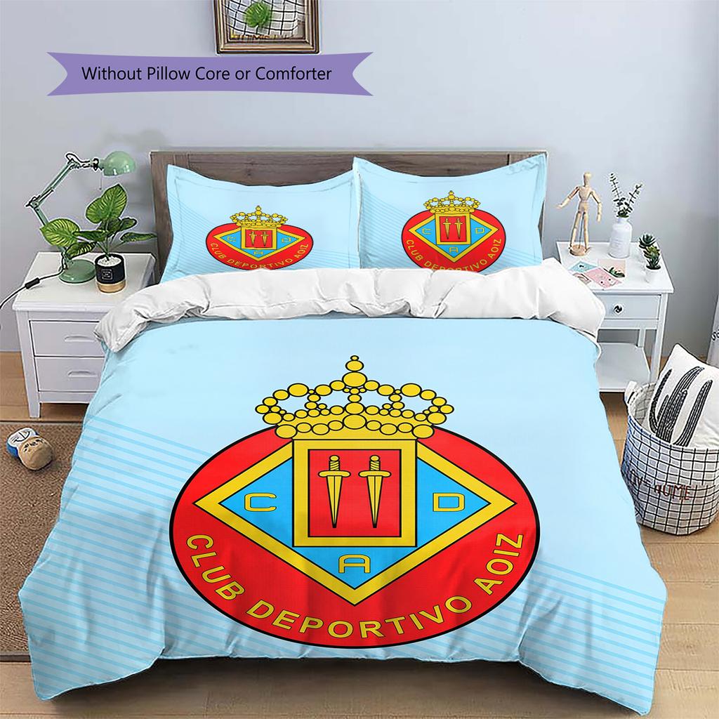 CD Aoiz Pattern Bedding Quilt Set Home Decoration Gift (1 * duvet cover + 2 * pillowcase without core)