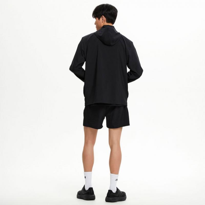 New Balance Nbnvf26201 Men Sports Essentials 4 Part 2 In 1 Woven Shorts  Black 